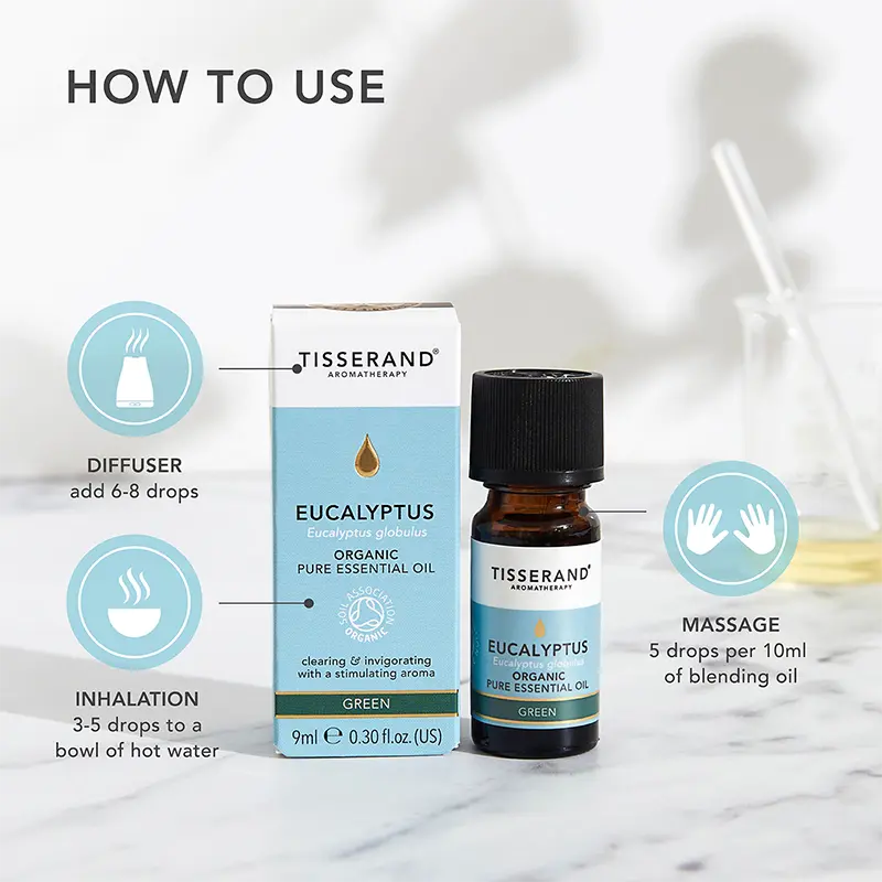 Eucalyptus Organic Essential Oil 9ml additional image 1